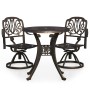 Bistro table and chairs 3 pieces cast aluminum bronze color by , Garden sets - Ref: Foro24-3070589, Price: 561,45 €, Discount: %