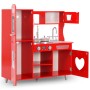 Toy kitchen made of red MDF 80x31x89 cm by vidaXL, kitchen and food toys - Ref: Foro24-80253, Price: 119,55 €, Discount: %