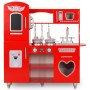 Toy kitchen made of red MDF 80x31x89 cm by vidaXL, kitchen and food toys - Ref: Foro24-80253, Price: 119,55 €, Discount: %