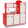 Toy kitchen made of red MDF 80x31x89 cm by vidaXL, kitchen and food toys - Ref: Foro24-80253, Price: 119,55 €, Discount: %