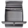 Rounded stainless steel mailbox by , mailboxes - Ref: Foro24-50351, Price: 45,36 €, Discount: %