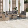 Garden sofa set with beige cushions 8 pcs PE rattan by , Garden sets - Ref: Foro24-3217419, Price: 489,95 €, Discount: %