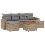 7-piece garden sofa set and beige synthetic rattan cushions by , Modular outdoor sofas - Ref: Foro24-3224246, Price: 428,85 €...