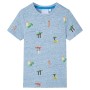 Camiseta infantil azul mélange 92 de , Camisetas para niños - Ref: Foro24-12224, Precio: 10,20 €, Descuento: %