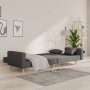 Sofá cama de 2 plazas con dos almohadas tela gris oscuro de , Sofás - Ref: Foro24-375742, Precio: 249,54 €, Descuento: %