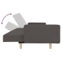 Sofá cama de 2 plazas con dos almohadas tela gris oscuro de , Sofás - Ref: Foro24-375742, Precio: 249,54 €, Descuento: %