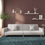 2-Sitzer-Schlafsofa mit zwei Kissen aus hellgrauem Stoff von , Sofas - Ref: Foro24-375899, Preis: 251,34 €, Rabatt: %