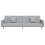 2-Sitzer-Schlafsofa mit zwei Kissen aus hellgrauem Stoff von , Sofas - Ref: Foro24-375899, Preis: 251,34 €, Rabatt: %