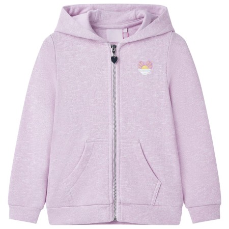 Sudadera infantil con capucha y cremallera lila mezcla 116 de , Camisetas para niños - Ref: Foro24-10986, Precio: 14,99 €, De...