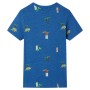 Camiseta infantil azul oscuro mélange 128 de , Camisetas para niños - Ref: Foro24-12232, Precio: 10,20 €, Descuento: %