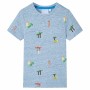 Blaues Melange-T-Shirt für Kinder 116 von , Kinder-T-Shirts - Ref: Foro24-12226, Preis: 8,66 €, Rabatt: %