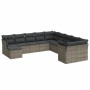 11-piece garden sofa set and gray synthetic rattan cushions by , Garden sets - Ref: Foro24-3218610, Price: 680,10 €, Discount: %