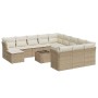 Set sofás de jardín con cojines 13 pzas ratán sintético beige de , Conjuntos de jardín - Ref: Foro24-3218638, Precio: 1,00 €,...