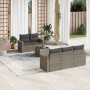 Set de muebles de jardín 6 pzas y cojines ratán sintético gris de , Conjuntos de jardín - Ref: Foro24-3218690, Precio: 455,99...