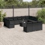 14-teiliges Gartensofa-Set mit schwarzen synthetischen Rattankissen von , Gartensets - Ref: Foro24-3218395, Preis: 842,99 €, ...