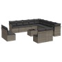 14-piece garden sofa set with gray synthetic rattan cushions by , Garden sets - Ref: Foro24-3218500, Price: 882,26 €, Discoun...