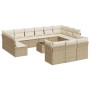 14-teiliges Gartensofa-Set mit beigen synthetischen Rattankissen von , Gartensets - Ref: Foro24-3218458, Preis: 1,00 €, Rabat...