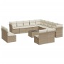 Set sofás de jardín 14 pzas con cojines ratán sintético beige de , Conjuntos de jardín - Ref: Foro24-3218498, Precio: 1,00 €,...