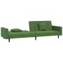 Sofá cama de 2 plazas con dos almohadas terciopelo verde oscuro de , Sofás - Ref: Foro24-375920, Precio: 246,42 €, Descuento: %