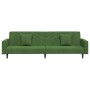 Sofá cama de 2 plazas con dos almohadas terciopelo verde oscuro de , Sofás - Ref: Foro24-375920, Precio: 246,42 €, Descuento: %