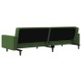 Sofá cama de 2 plazas con dos almohadas terciopelo verde oscuro de , Sofás - Ref: Foro24-375920, Precio: 246,42 €, Descuento: %