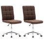 Dining chairs 2 units brown fabric by vidaXL, dining chairs - Ref: Foro24-283582, Price: 90,35 €, Discount: %