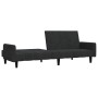 2-Sitzer-Schlafsofa aus schwarzem Samt von , Sofas - Ref: Foro24-375780, Preis: 248,12 €, Rabatt: %