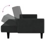 2-Sitzer-Schlafsofa aus schwarzem Samt von , Sofas - Ref: Foro24-375780, Preis: 248,12 €, Rabatt: %