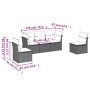 Garden sofa set with cushions 5 pieces beige synthetic rattan by , Garden sets - Ref: Foro24-3217349, Price: 352,47 €, Discou...