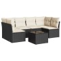 7-piece garden dining set and black synthetic rattan cushions by , Garden sets - Ref: Foro24-3217396, Price: 412,63 €, Discou...