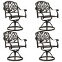 Bistro table and chairs 5 pieces cast aluminum bronze color by , Garden sets - Ref: Foro24-3070616, Price: 1,00 €, Discount: %