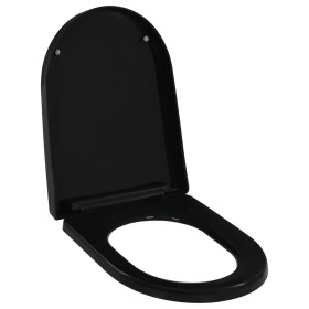 Soft-close and quick-release black toilet seat cover by vidaXL, Toilet and bidet seats - Ref: Foro24-145023, Price: 42,94 €, ...