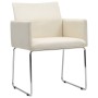 Dining chairs 6 units white linen look fabric by , dining chairs - Ref: Foro24-275583, Price: 632,99 €, Discount: %