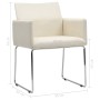 Dining chairs 6 units white linen look fabric by , dining chairs - Ref: Foro24-275583, Price: 632,99 €, Discount: %