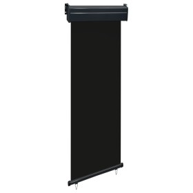 Black balcony side awning 65x250 cm by , Umbrellas - Ref: Foro24-48400, Price: 51,95 €, Discount: %