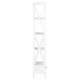 Shelving unit with 1 white MDF drawer 40x30x170 cm by , Bookcases and shelves - Ref: Foro24-280034, Price: 227,99 €, Discount: %