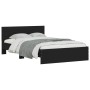 Estructura de cama con cabecero negro 135x190 cm de , Camas y somieres - Ref: Foro24-3207505, Precio: 157,99 €, Descuento: %