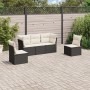 5-piece garden furniture set and black synthetic rattan cushions by , Garden sets - Ref: Foro24-3217346, Price: 325,88 €, Dis...