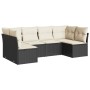 6-piece garden sofa set and black synthetic rattan cushions by , Garden sets - Ref: Foro24-3217386, Price: 367,08 €, Discount: %