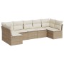 7-teiliges Gartensofa-Set und beigefarbene synthetische Rattankissen von , Gartensets - Ref: Foro24-3217428, Preis: 512,97 €,...