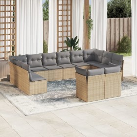 12-piece garden sofa set and brown synthetic rattan cushions by , Garden sets - Ref: Foro24-3218429, Price: 755,32 €, Discoun...