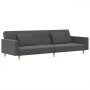 2-seater sofa bed with two pillows in light gray fabric by , Sofas - Ref: Foro24-375799, Price: 265,07 €, Discount: %