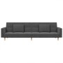 2-seater sofa bed with two pillows in light gray fabric by , Sofas - Ref: Foro24-375799, Price: 265,07 €, Discount: %