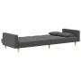 Sofá cama de 2 plazas con dos almohadas tela gris claro de , Sofás - Ref: Foro24-375799, Precio: 266,91 €, Descuento: %