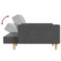 Sofá cama de 2 plazas con dos almohadas tela gris claro de , Sofás - Ref: Foro24-375799, Precio: 266,91 €, Descuento: %