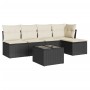 6-piece garden sofa set and black synthetic rattan cushions by , Garden sets - Ref: Foro24-3217526, Price: 361,06 €, Discount: %