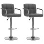 Kitchen bar stools 2 units light gray fabric by vidaXL, Kitchen stools - Ref: Foro24-283419, Price: 134,06 €, Discount: %