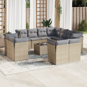 12-teiliges Gartensofa-Set und braune synthetische Rattankissen von , Gartensets - Ref: Foro24-3218519, Preis: 845,99 €, Raba...