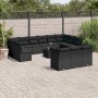 14-teiliges Gartensofa-Set mit schwarzen synthetischen Rattankissen von , Gartensets - Ref: Foro24-3218455, Preis: 854,33 €, ...