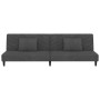 Sofá cama de 2 plazas con dos almohadas terciopelo gris oscuro de , Sofás - Ref: Foro24-375911, Precio: 228,57 €, Descuento: %